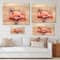 Designart - Portrait of Pink Flamingo III - Farmhouse Print on Natural Pine Wood
